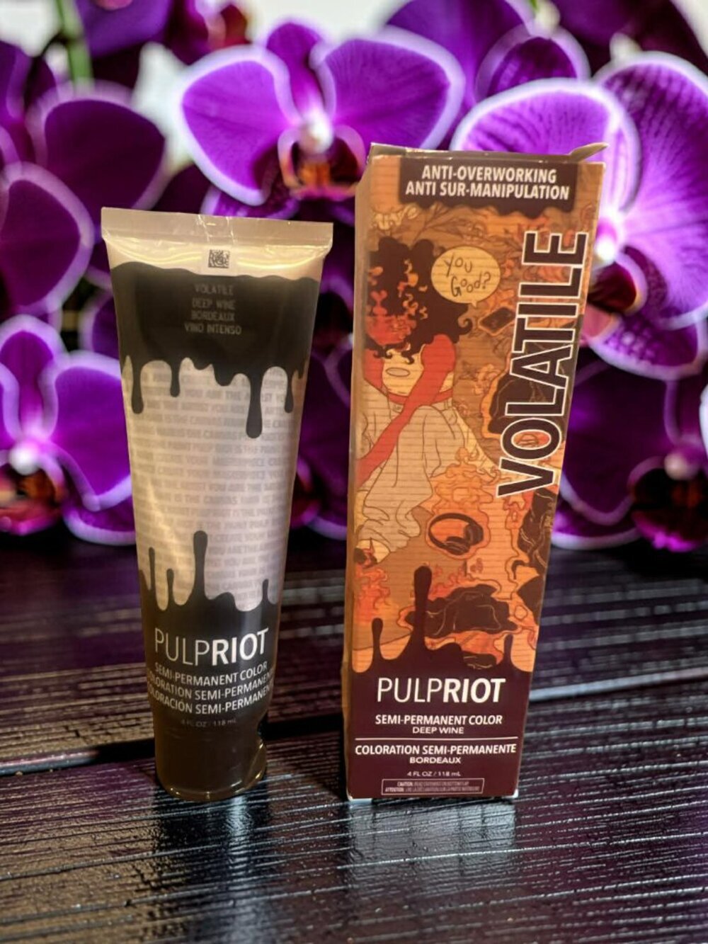 Pulp Riot Semi Permanent Color Deep Wine Volatile 4 oz